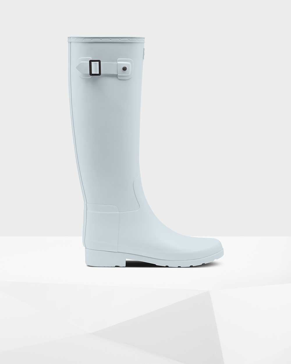 Hunter Refined Slim Fit Tall Women's Rain Boots NZ-46310O Grey